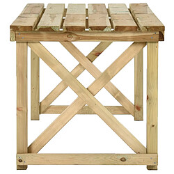 Avis vidaXL Table de jardin - Bois de pin
