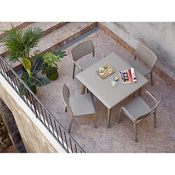 Avis Resol Table à manger carrée - Beige