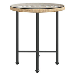 Avis vidaXL Table salle à manger Ø50 cm Verre