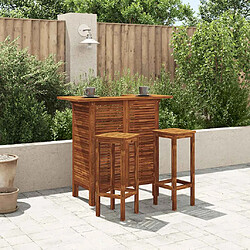 vidaXL Table de bar Bois d'acacia 110x50x105 cm