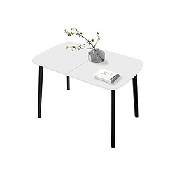 Bestmobilier table à manger Magov - Blanc et noir
