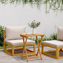 Avis vidaXL Table pliable de jardin 50x36x60 cm - Bois d'acacia