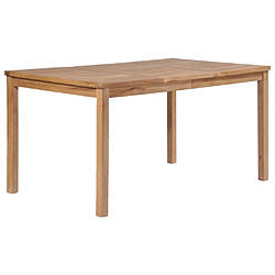 vidaXL Table de jardin 150x90 cm Bois de teck Table de jardin - Bois teck massif - Résistance exceptionnelle - Dimensions 150 x 90 x 77 cm