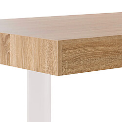 Idmarket MARKET Table PHOENIX 160 Bois/Blanc pas cher