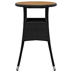 Avis vidaXL Table de jardin Ø60 cm Noir