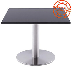 Alterego SPANO Plateau de table noir 60x60