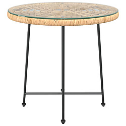 Avis vidaXL Table de salle à manger - Verre trempé/Acier