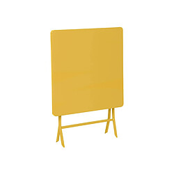 Hesperide Table de jardin pliante - Jaune moutarde