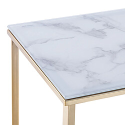 Acheter Beliani Console ROYSE Effet Marbre Blanc