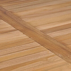 Avis vidaXL Table de jardin bois de teck solide