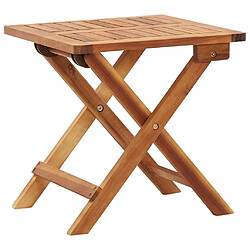 vidaXL Table pliable de jardin en acacia