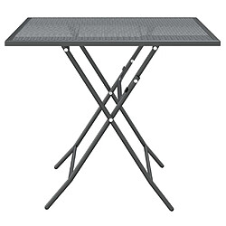 Acheter vidaXL Table de jardin 80x80x72 cm - Anthracite