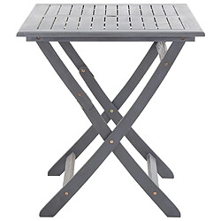 vidaXL Table de jardin pliable - Bois d'acacia