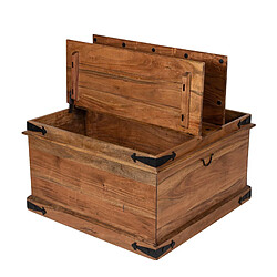 Acheter Bois & Chiffons Table basse coffre carrée acacia massif