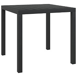 vidaXL Table de jardin - Noir