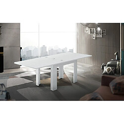 Alter Table à manger carrée - Blanc brillant