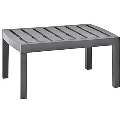 vidaXL Table de jardin Moka - 78x55x38 cm