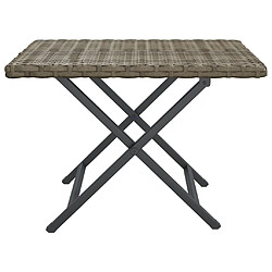 Avis vidaXL Table pliable Gris 8720845726027