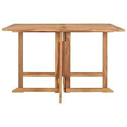 Avis VIDAXL Table à dîner pliable 110x110x75 cm - Teck massif