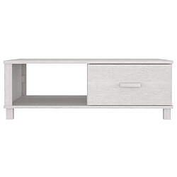 Acheter VIDAXL Table basse HAMAR - Blanc - Bois de pin