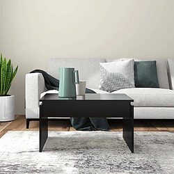 Avis vidaXL Table basse noir - 68x50x38 cm