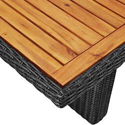 Acheter vidaXL Table à manger de jardin résine tressée