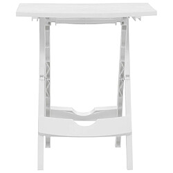 Avis vidaXL Table pliable jardin 45x38 - Blanc