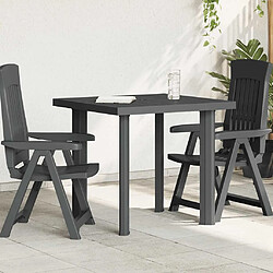 vidaXL Table de jardin Anthracite - 80x75x72 cm