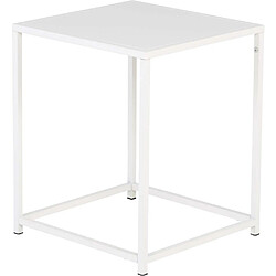 Venture home Table d'appoint acier - Blanc