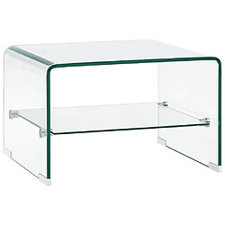 VidaXL Table Basse – Verre Trempé