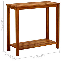 vidaXL Table console de jardin 80x35x75 cm pas cher