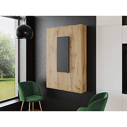 Avis Bestmobilier Table à manger pliante rectangulaire - Noir/bois