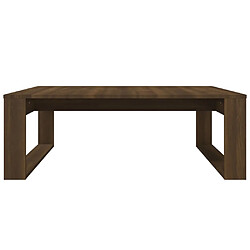 Acheter vidaXL Table basse Chêne marron 100x100x35 cm Bois d'ingénierie