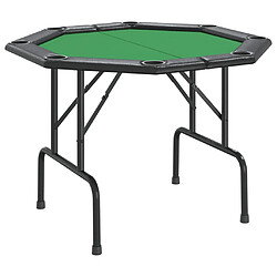 VidaXL Table de poker pliable 108x108 - Vert