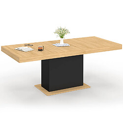 Idmarket MARKET Table EDEN bois noir