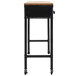 Acheter VidaXL Table Console MDF et Sapin - 100 cm - Multicolore