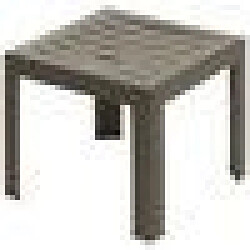 Acheter Grosfillex table basse de jardin Miami - Taupe