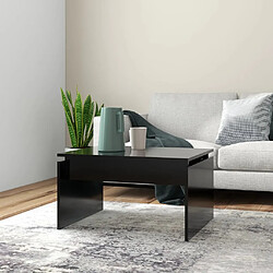 vidaXL Table basse noir - 68x50x38 cm