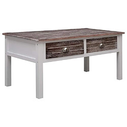 VidaXL Table basse marron