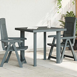 vidaXL Table jardin 80x75 - Plastique vert