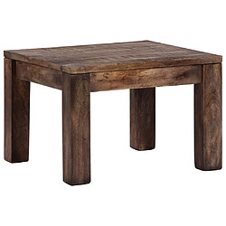 vidaXL Table basse 50x50x35 cm Bois de manguier massif