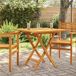 vidaXL Table pliable de jardin - Bois de Teck