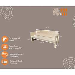 Wood4you Banc jardin kit DIY - Échafaudage
