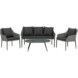 Venture home salon de jardin 5 places - Gris foncé