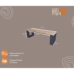 Wood4you Banc de jardin Nouvelle Orléans