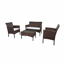 Mes Salon de jardin Avezu - Marron