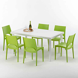 Grand Soleil Table Rectangulaire 150x90 - Blanc