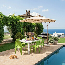 Grand Soleil Table Rectangulaire 150x90 - Blanc