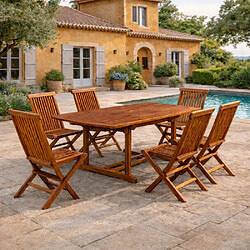 Ensemble table & chaises