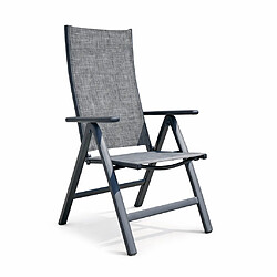 Concept Usine Lot de 2 fauteuils aluminium et toile PVC BERENA